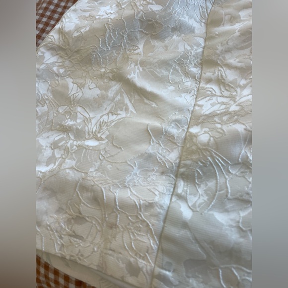 Princess Polly White Textured Material Mini Dress with Corset Back Strapless - Picture 2 of 5